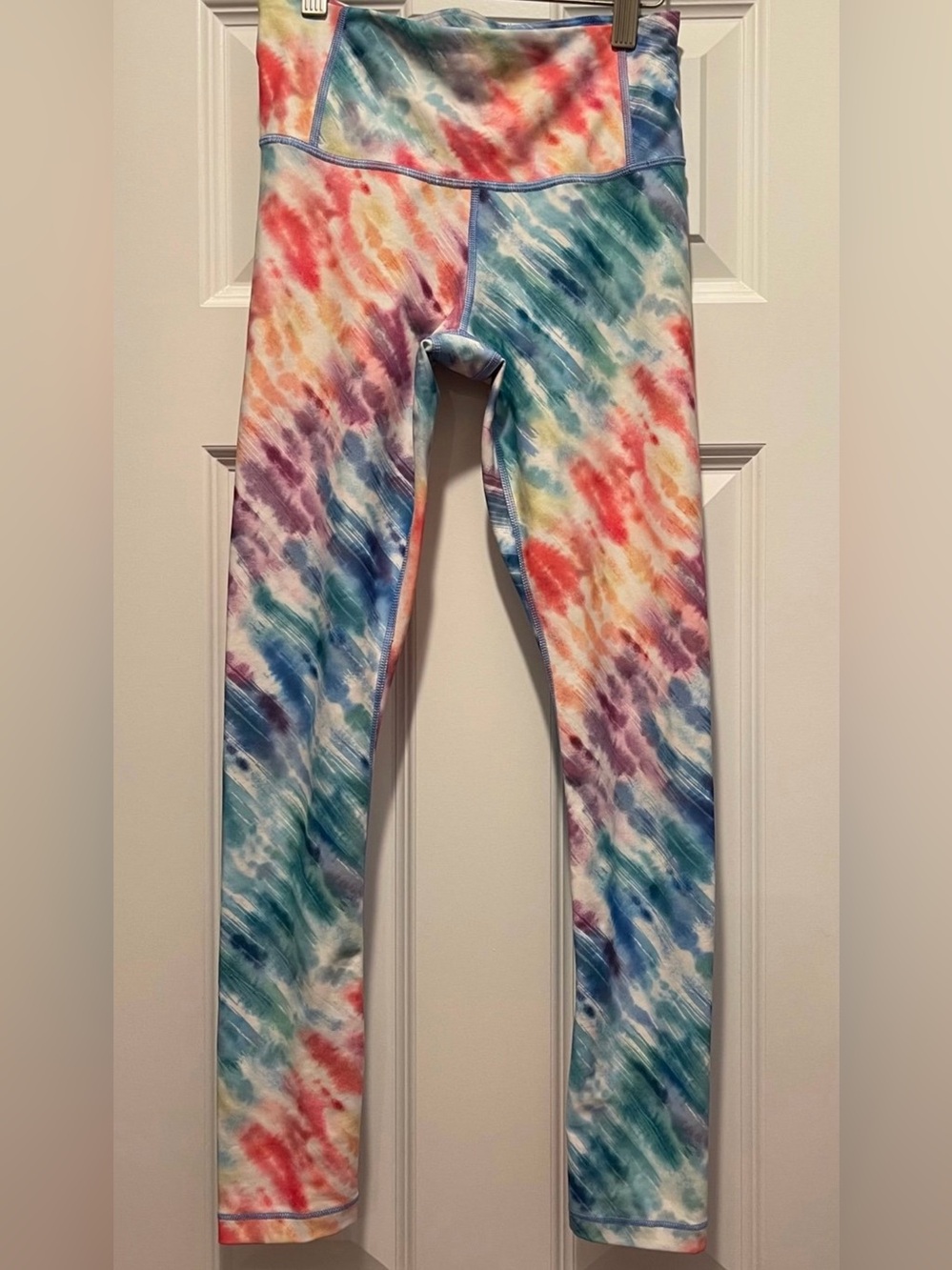Athleta 7/8 rainbow leggings XXS